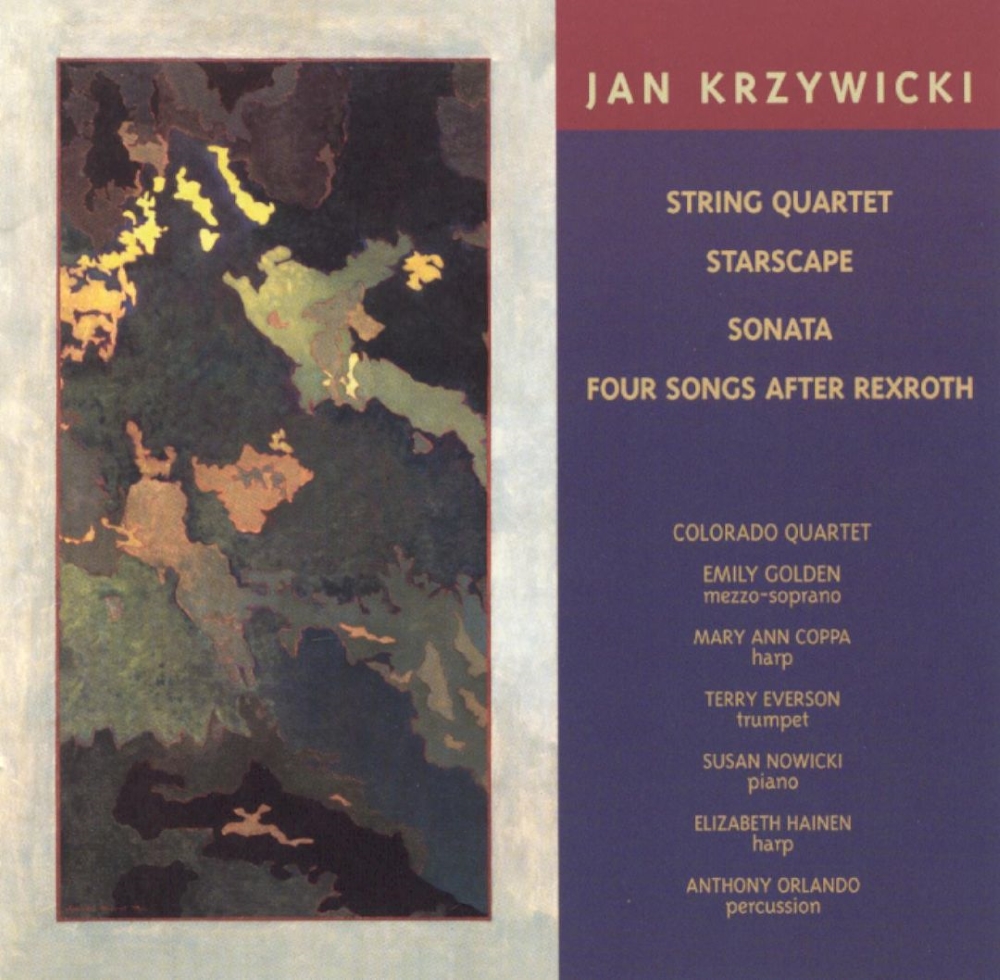 (image for) Jan Kryzywicki-String Quartet / Starscape / Sonata / Four Songs After Rexroth