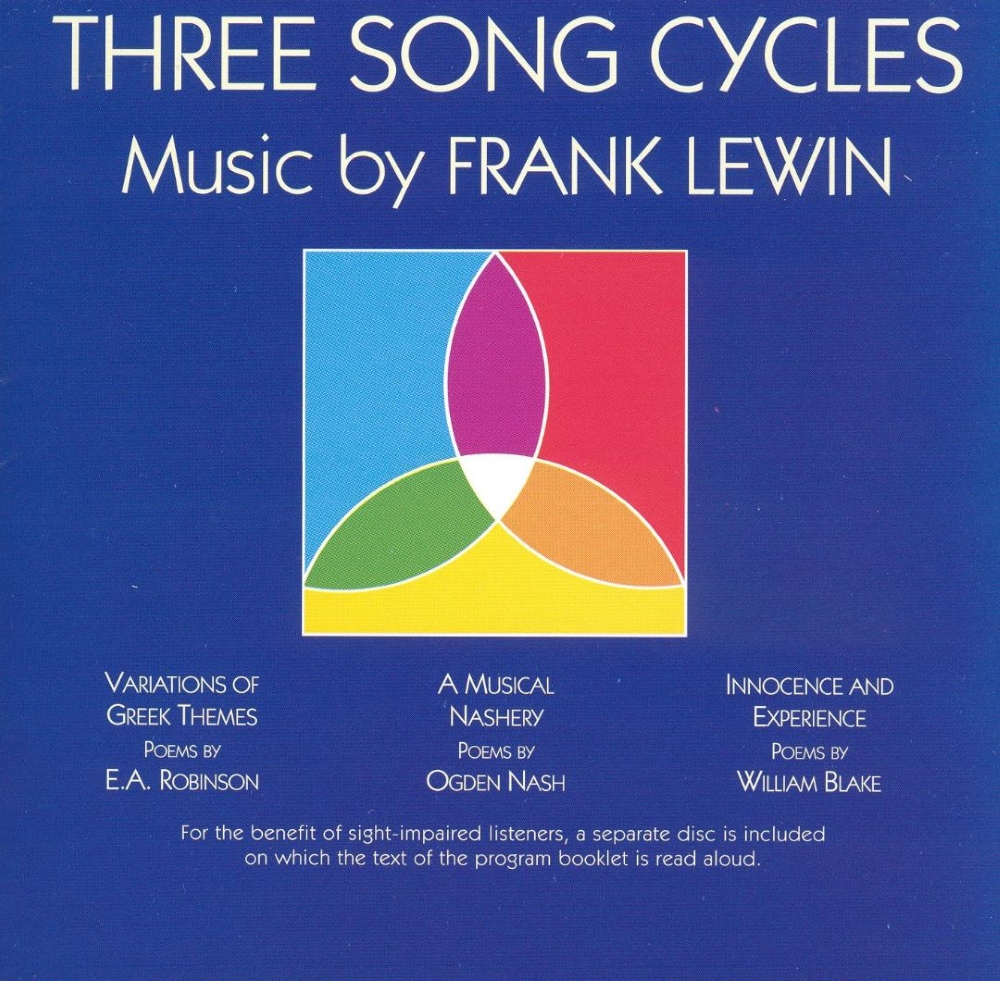 (image for) Three Song Cycles-Music by Frank Lewin