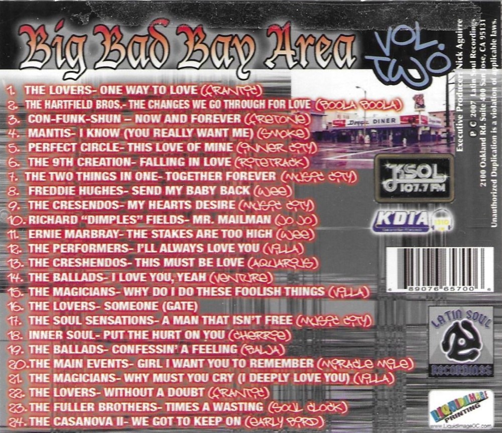 Big Bad Bay Area, Vol. 2: Soul Harmony Classics from the San Francisco-Oakland Bay Area - Click Image to Close