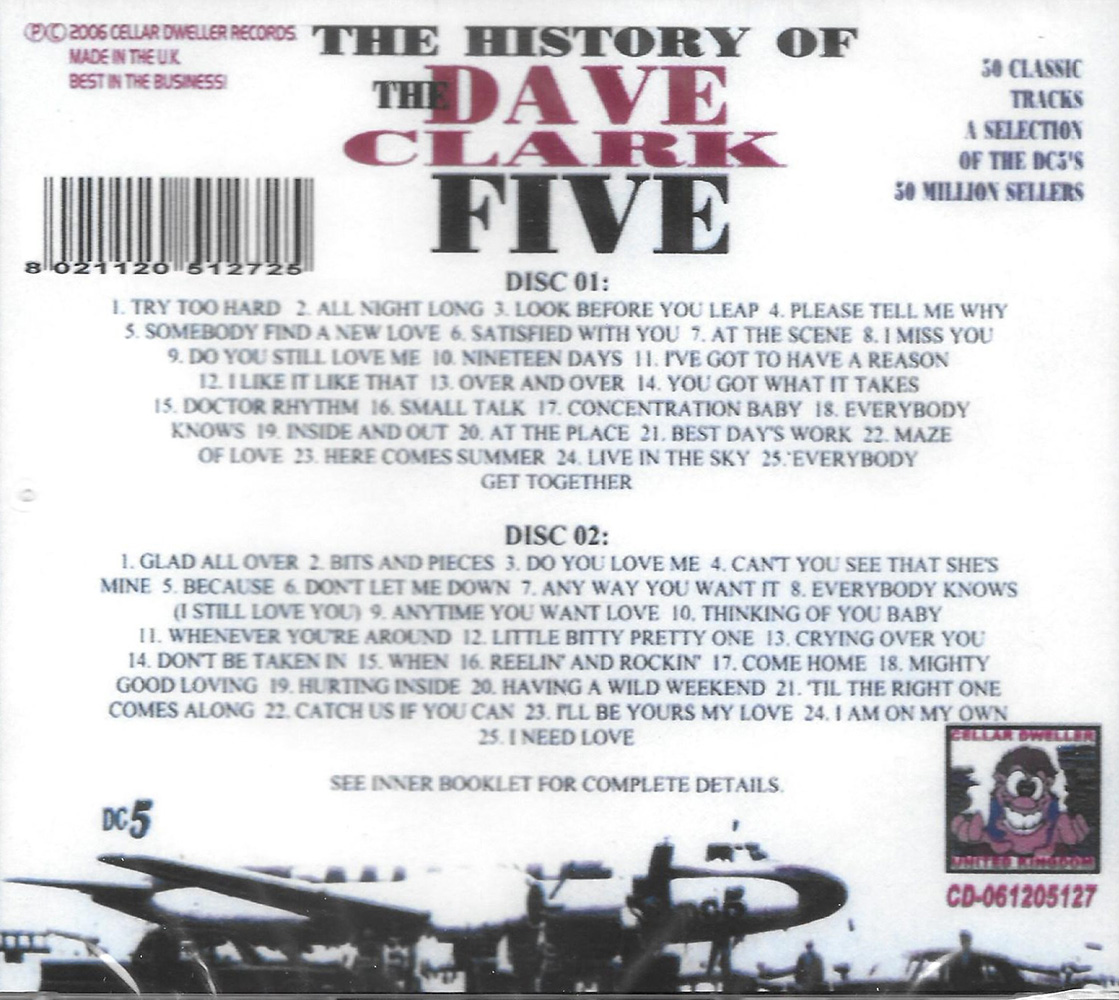 History Of The Dave Clark Five (2 CD) - Click Image to Close