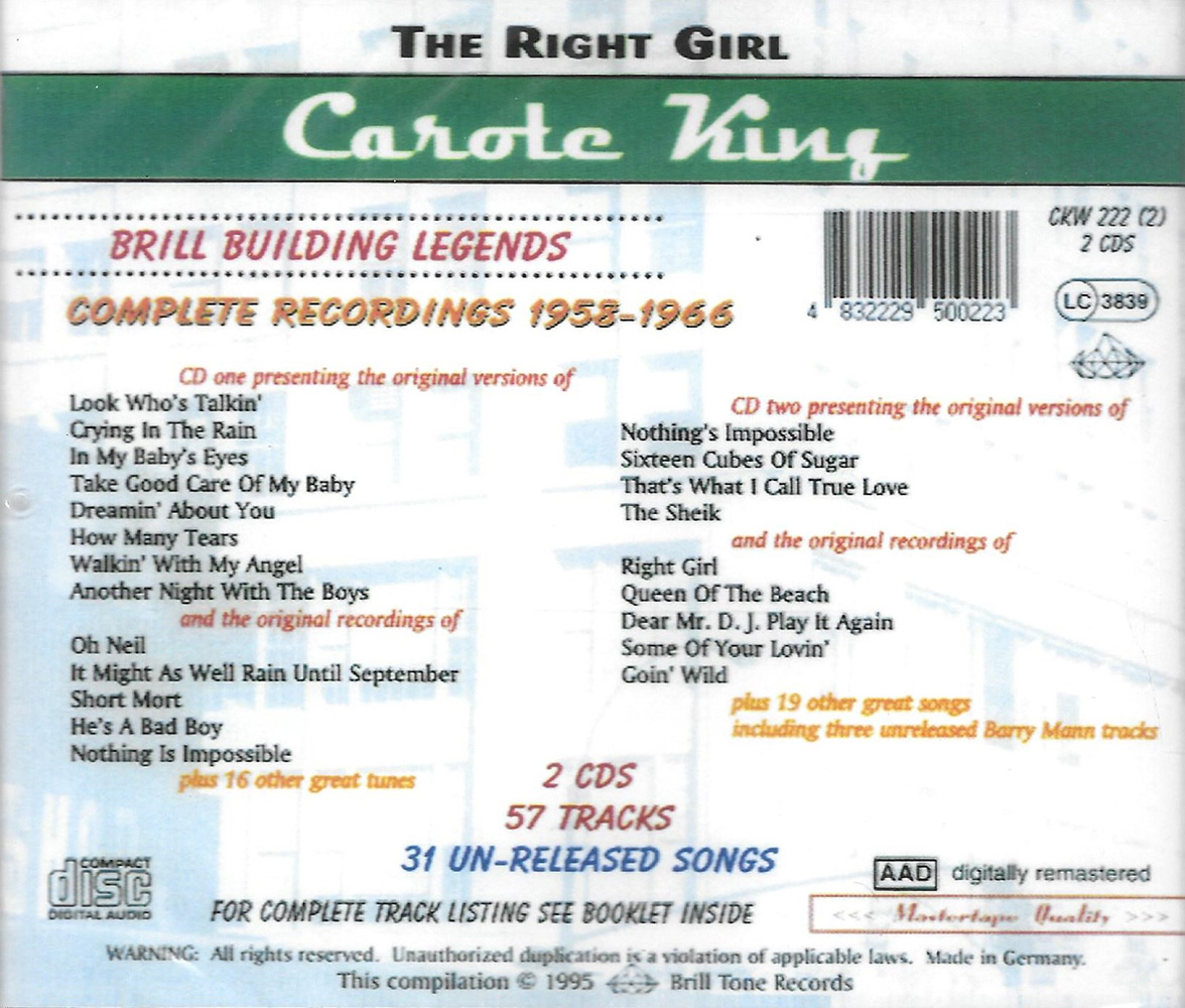 Right Girl- Complete Recordings 1958-1966-Brill Building Legends (2 CD)