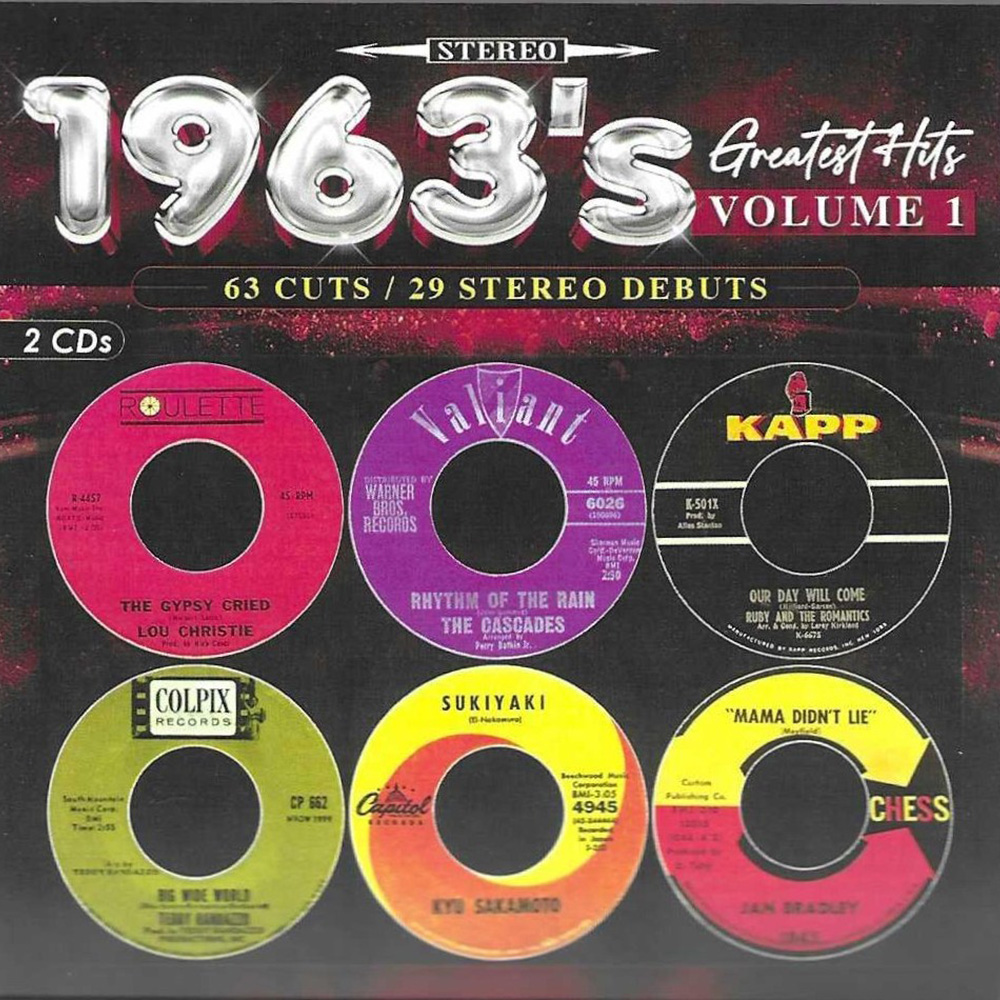 (image for) 1963's Greatest Hits, Vol. 1-63 Cuts - 29 Stereo Debuts (2 CD)