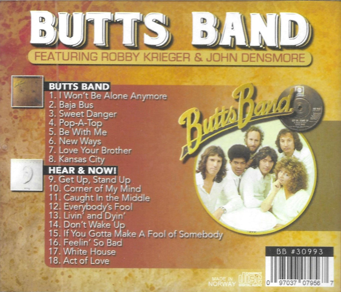 (image for) 2 LPs on 1 CD-Butts Band & Here & Now!