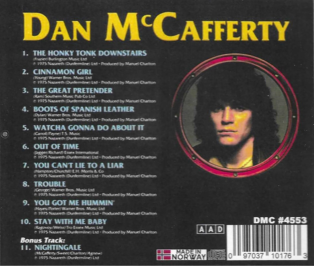 (image for) Dan McCafferty (Nazareth Lead Singer)