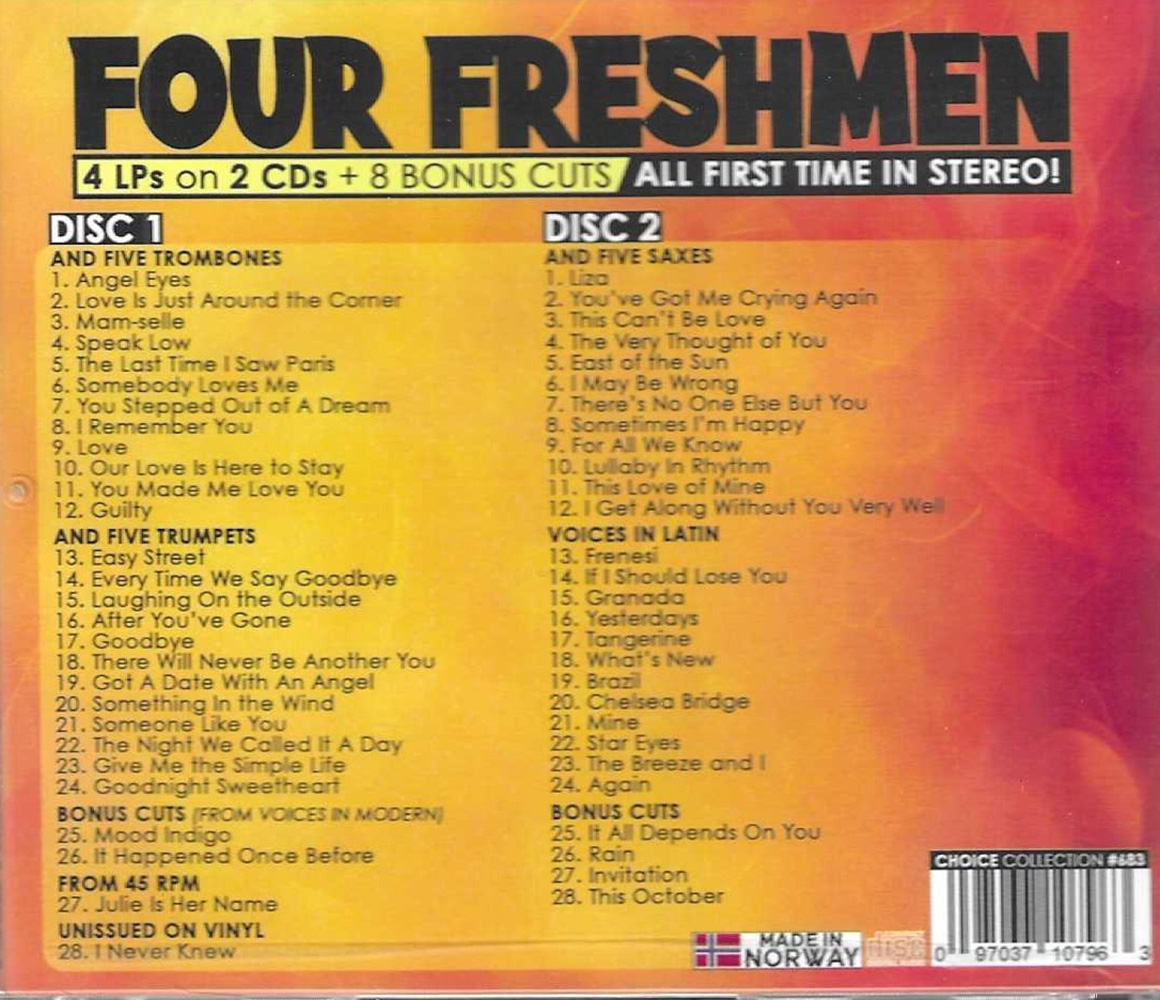 (image for) 4 LPs on 2 CDs + 8 Bonus Cuts (2 CD)