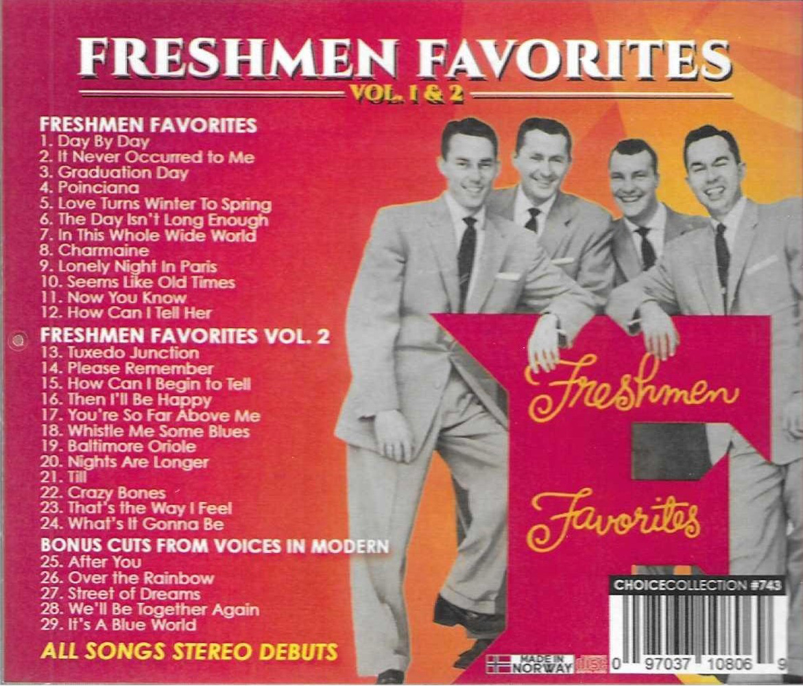 (image for) Freshmen Favorites, Vol. 1 & 2 - 2 LPs on 1 CD + 5 Bonus Cuts