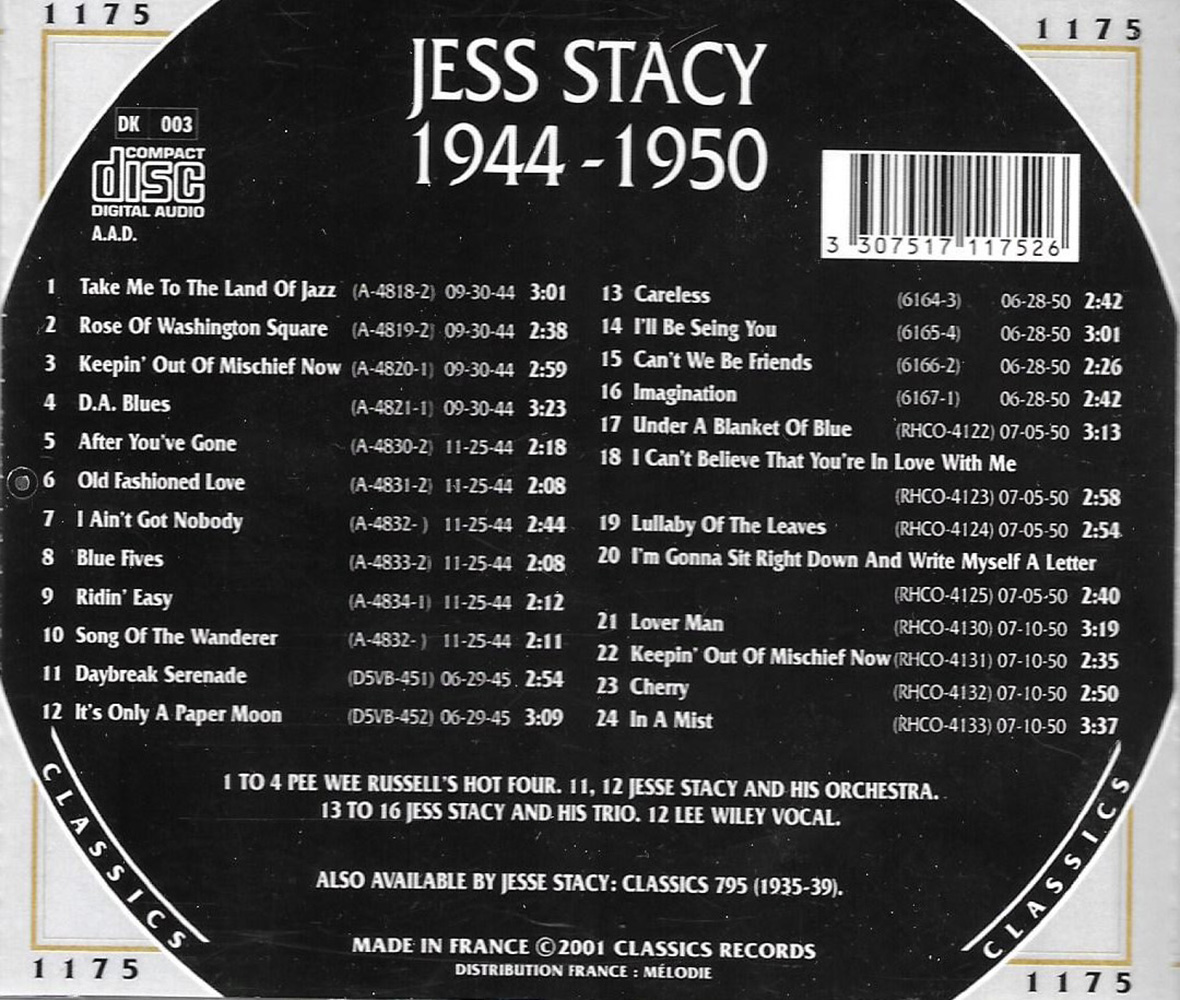 Chronological Jess Stacy 1944-1950