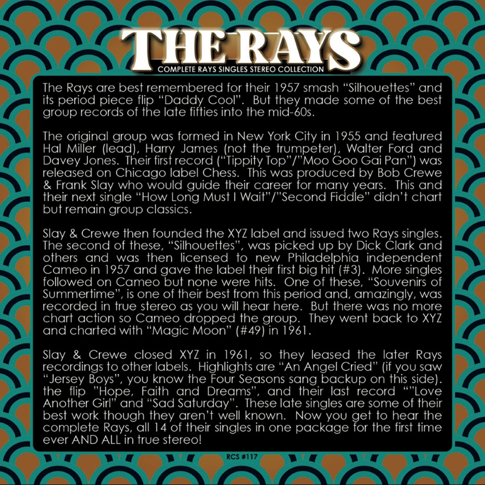 Complete Rays Singles Stereo Collection - 28 Cuts - 25 Stereo Debuts! - Click Image to Close