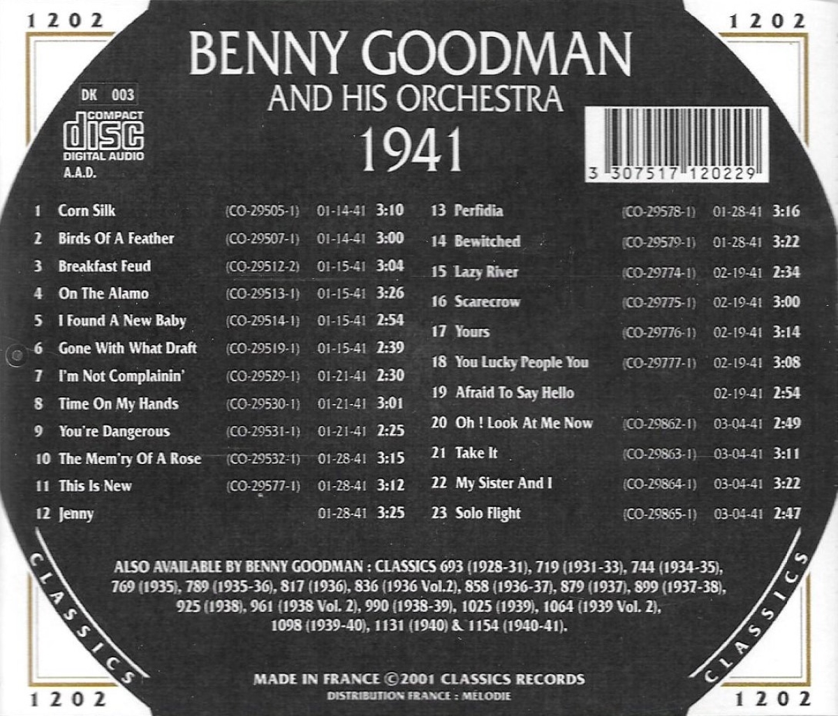 The Chronological Benny Goodman And His Orchestra: 1941