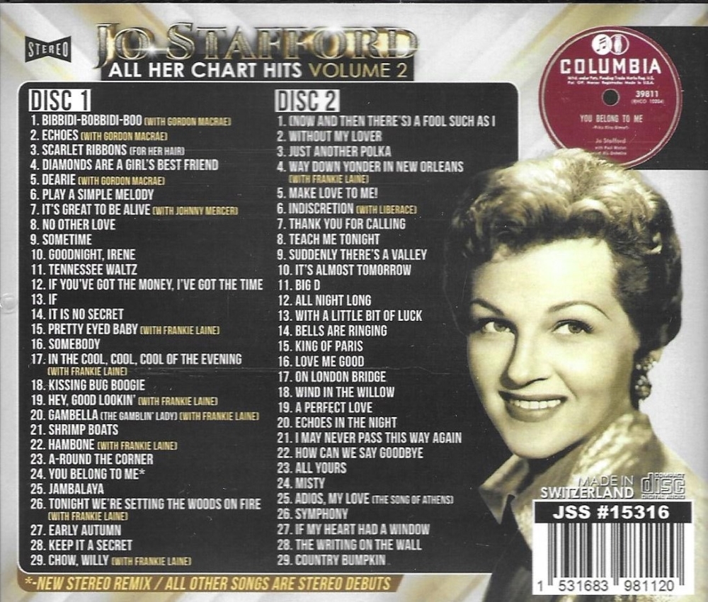 All Her Chart Hits, Vol. 2 - First Time In Stereo - 58 Cuts (2 CD)