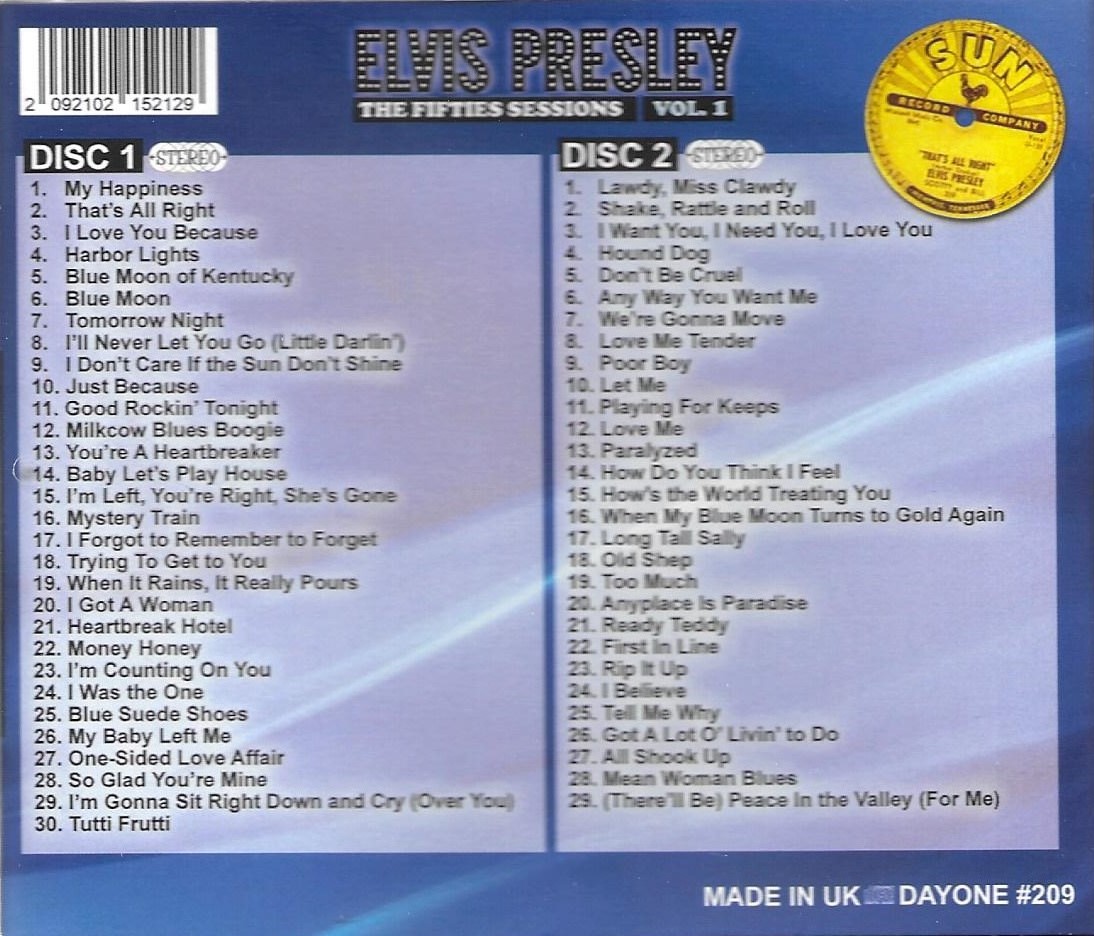 Fifties Sessions Vol. 1-Stereo Collection-59 cuts-2 CDs-100% Stereo (2 CD) - Click Image to Close