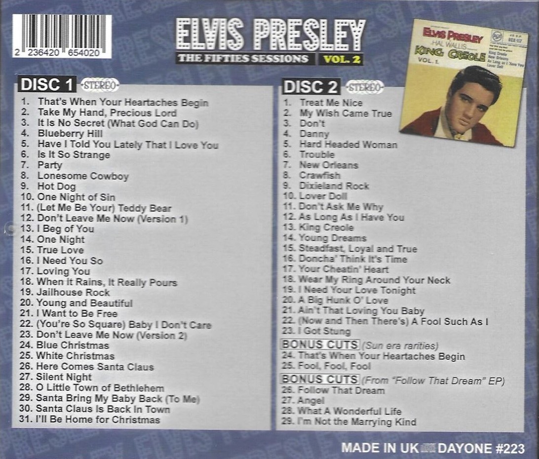 Fifties Sessions Vol. 2-Stereo Collection-60 cuts-2 CDs-100% Stereo (2 CD)