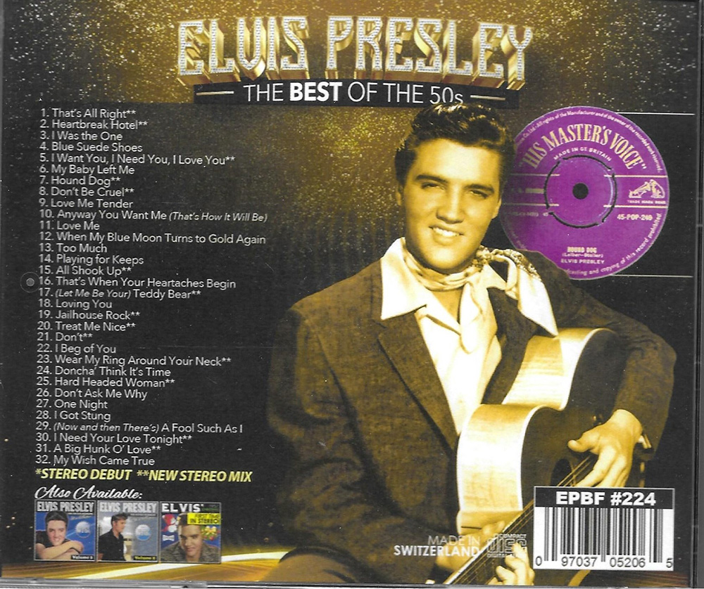 Best Of The 50s-32 Cuts-All 50s Originals-First Time 100% Stereo - Click Image to Close