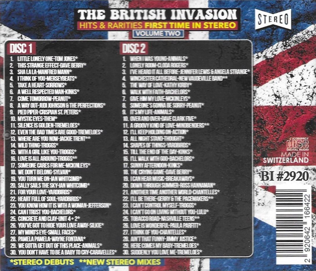 The British Invasion- Hits & Rarities First Time In Stereo, Vol. 2-60 Cuts (2 CD) - Click Image to Close