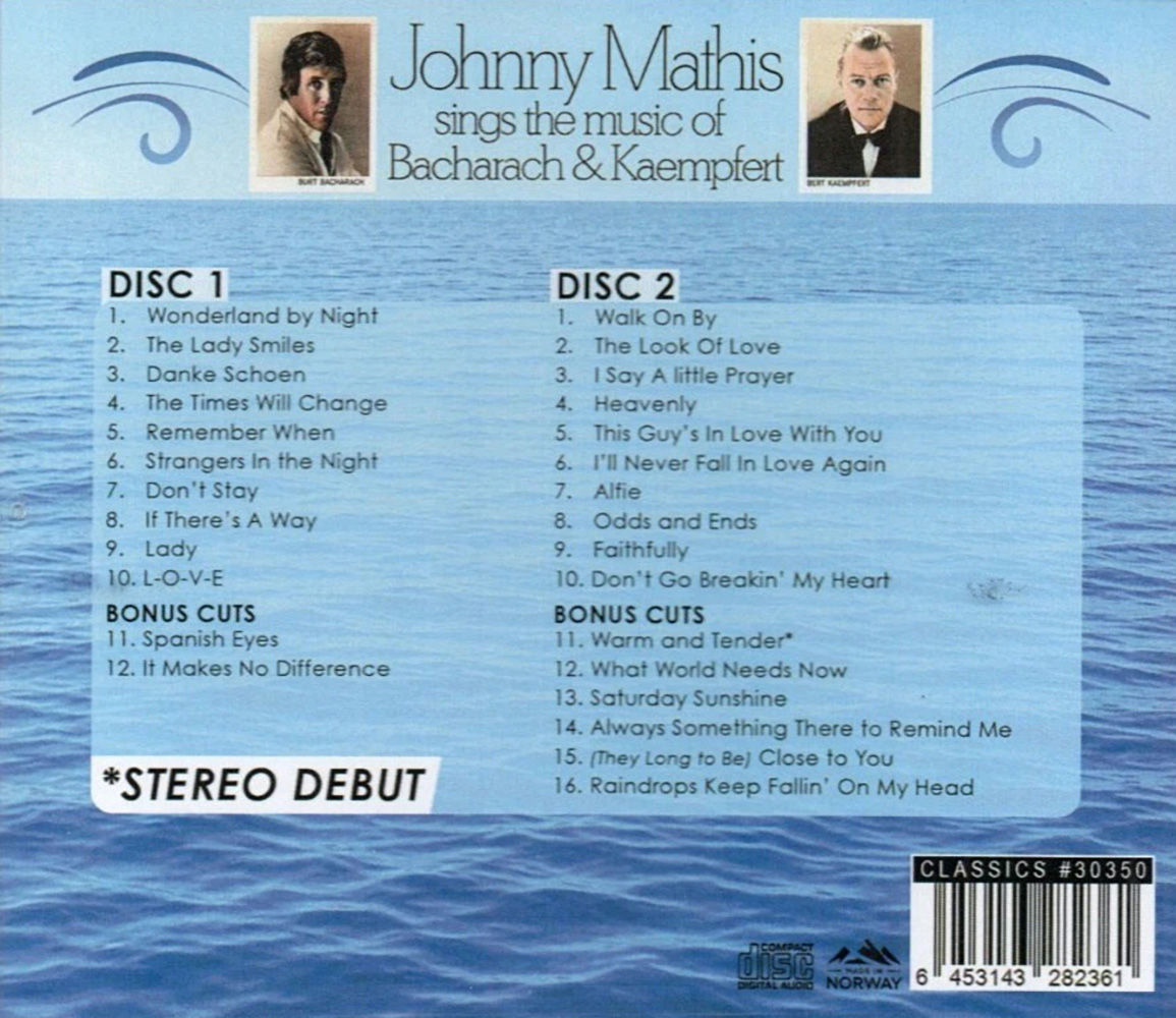 (image for) Sings The Music Of Bacharach & Kaempfert (2 CD)