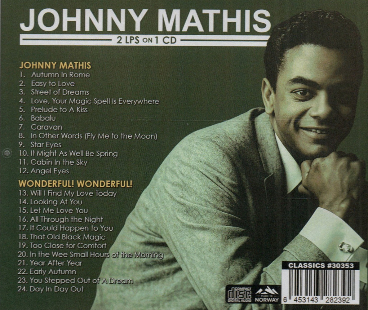 (image for) 2 LPs on 1 CD: Johnny Mathis & Wonderful! Wonderful!