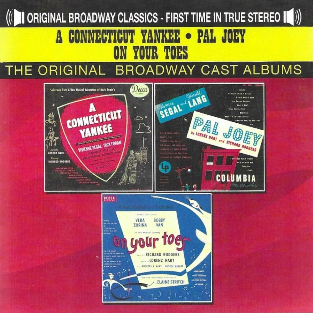 The Original Broadway Cast Albums - A Connecticut Yankee, Pal Joey & On Your Toes - Click Image to Close