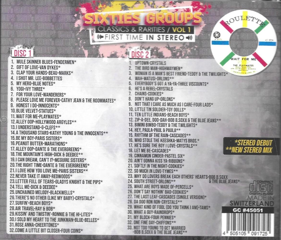 (image for) Sixties Groups-Classics & Rarities, Vol. 1 (2 CD)