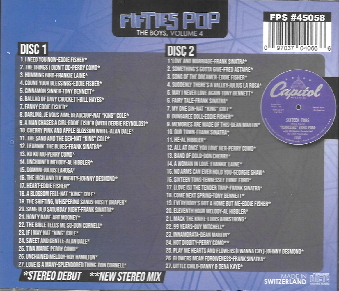 Fifties Pop- The Boys, Vol. 4 (2 CD)