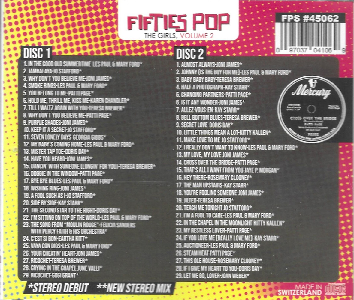 Fifties Pop- The Girls, Vol. 2 (2 CD)