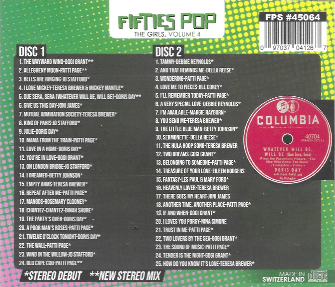 Fifties Pop- The Girls, Vol. 4 (2 CD) - Click Image to Close