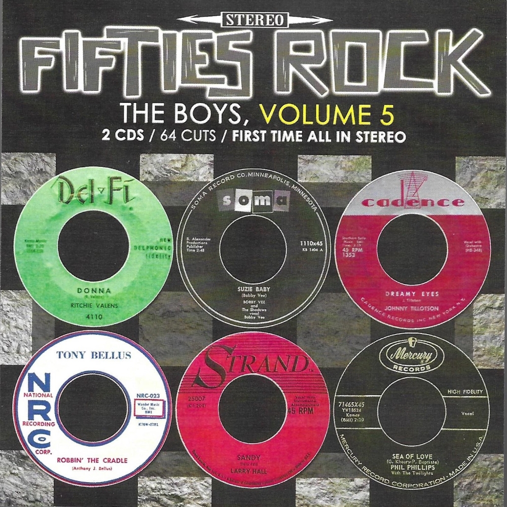 Fifties Rock- The Boys, Vol. 5-64 Cuts-100% First Time Stereo (2 CD)