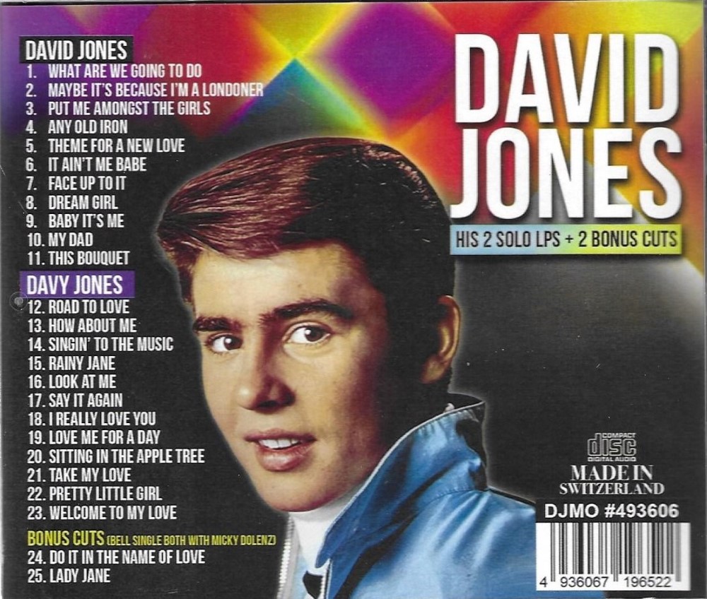 His 2 Solo LPs + 2 Bonus Cuts: David Jones & Davy Jones - Click Image to Close