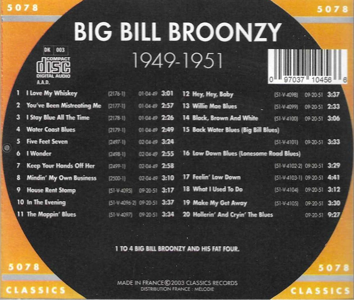 (image for) Chronological Big Bill Broonzy 1949-1951