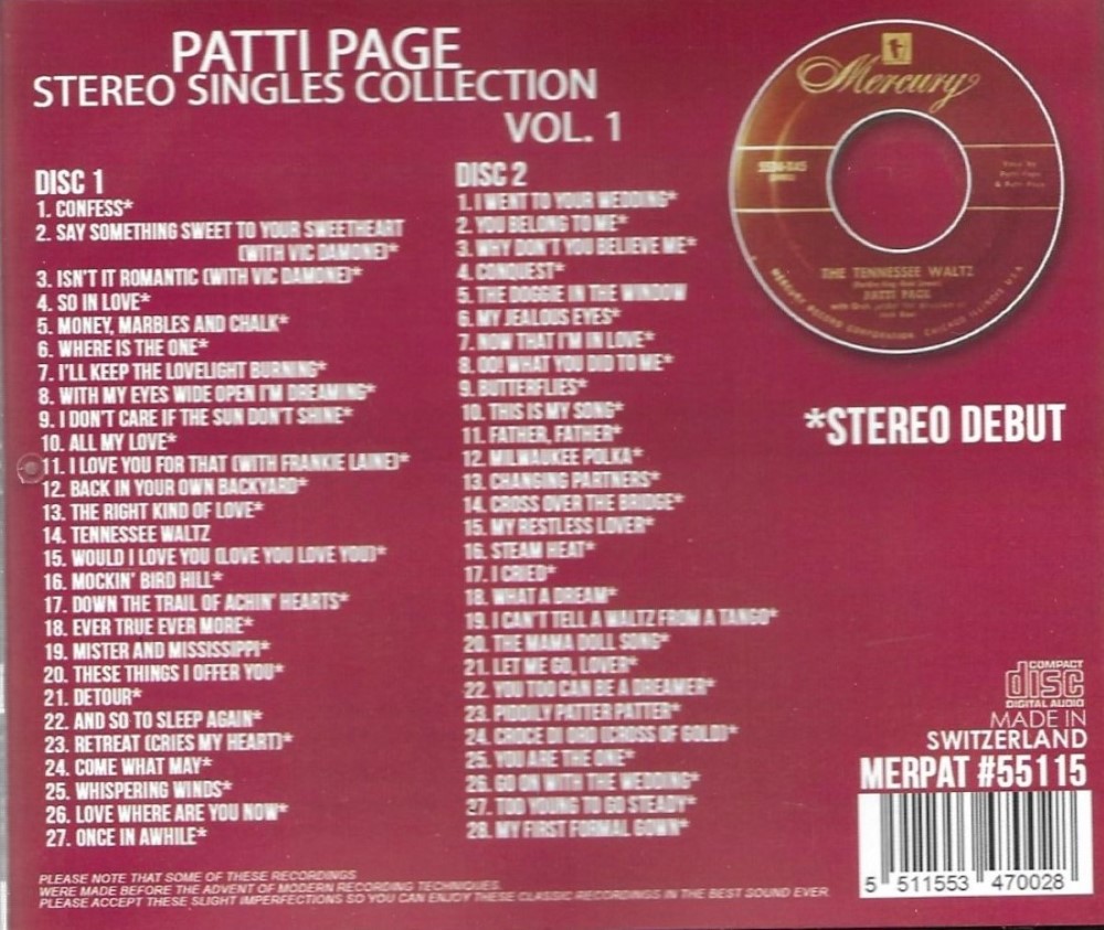 Stereo Singles Collection, Vol. 1 (2 CD)