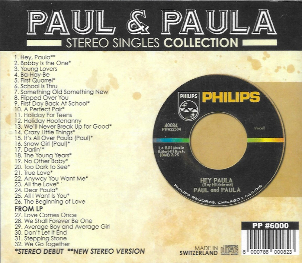 (image for) Hey Paula- Stereo Singles Collection-17 Stereo Debuts