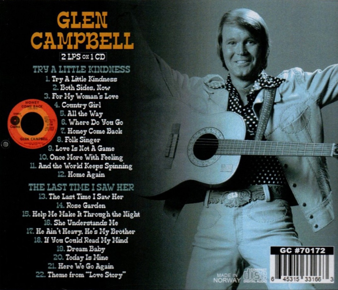(image for) LPs on 1 CD: Try a Little Kindness / Last Time I Saw Her