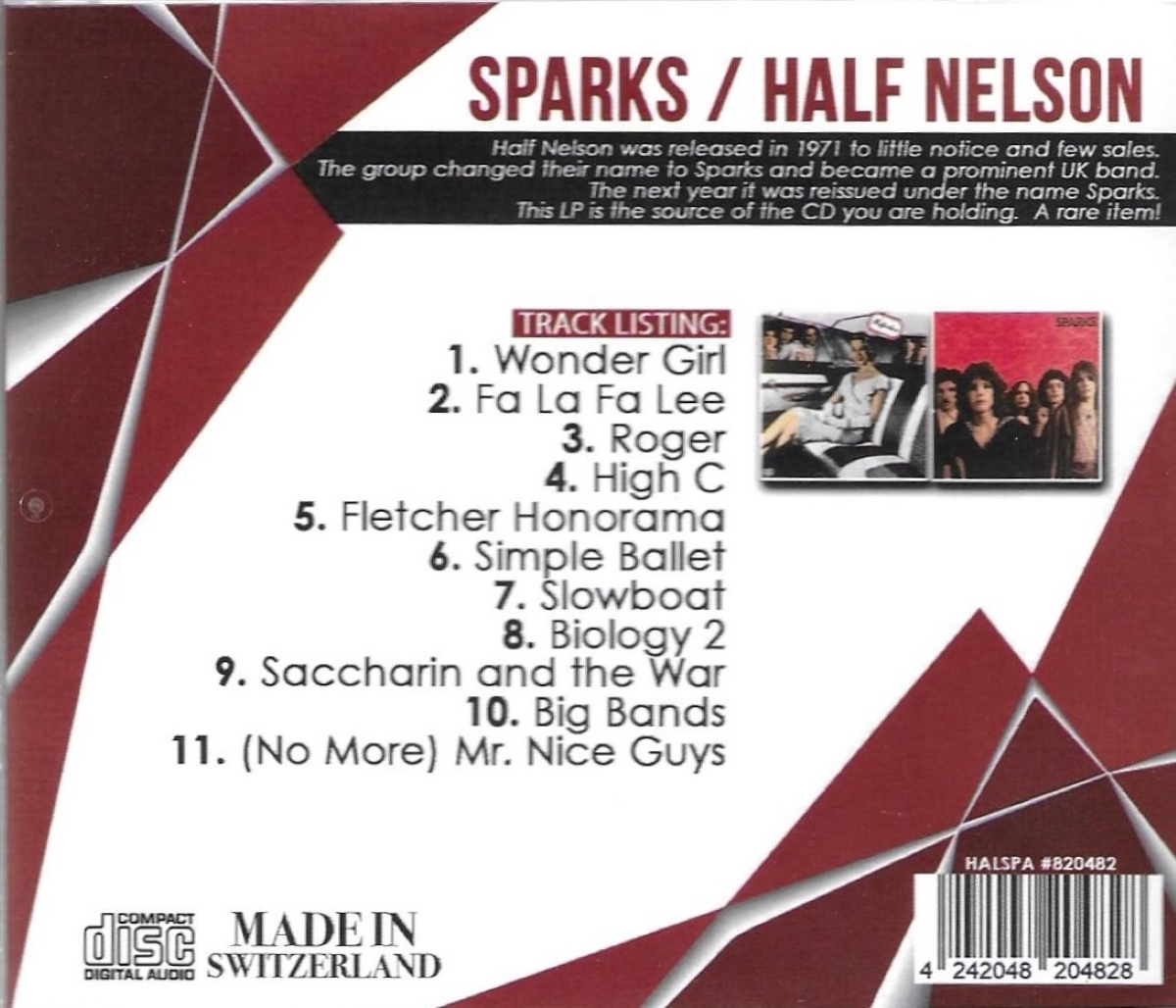 Sparks / Half Nelson - Click Image to Close