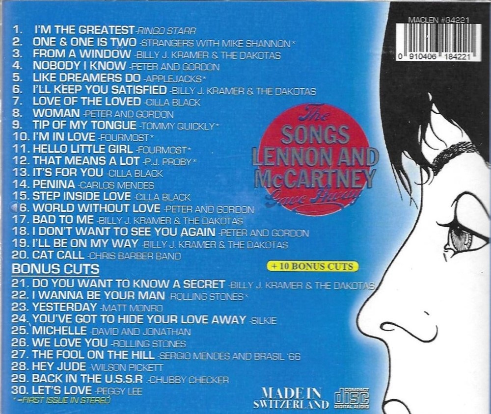 (image for) The Songs Lennon & McCartney Gave Away By The Original Artists + 10 Bonus Cuts