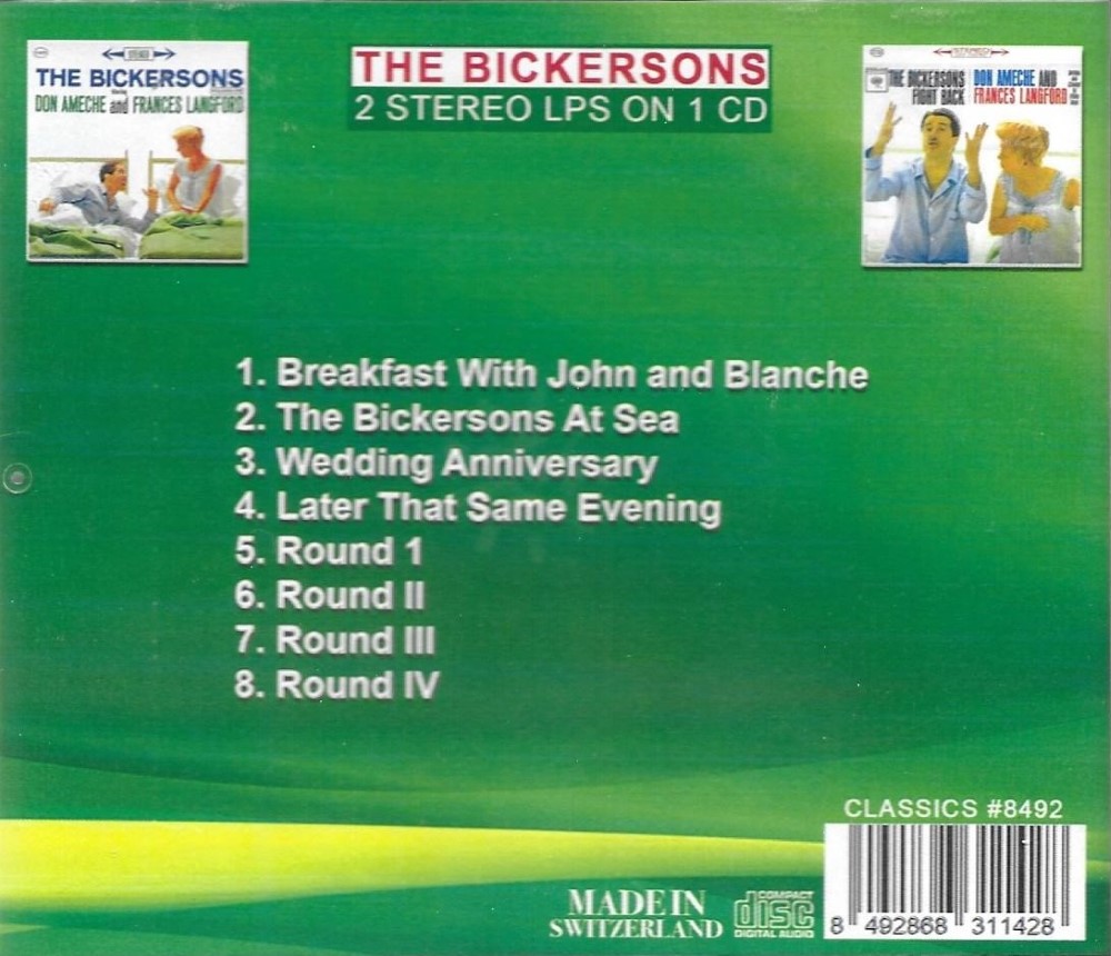 The Bickersons-2 Stereo LPs on 1 CD - The Bickersons / The Bickersons Fight Back