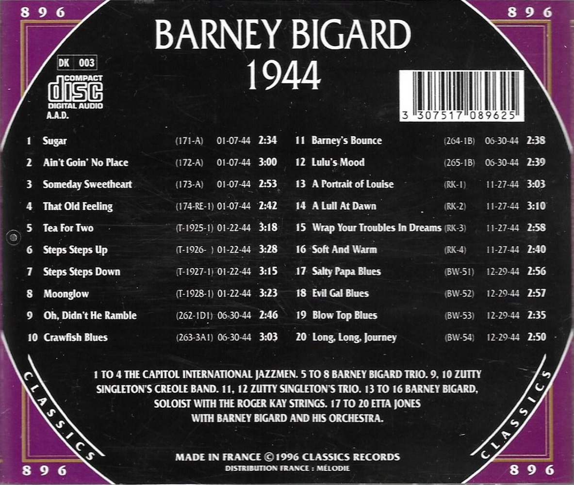 Chronological Barney Bigard - 1944