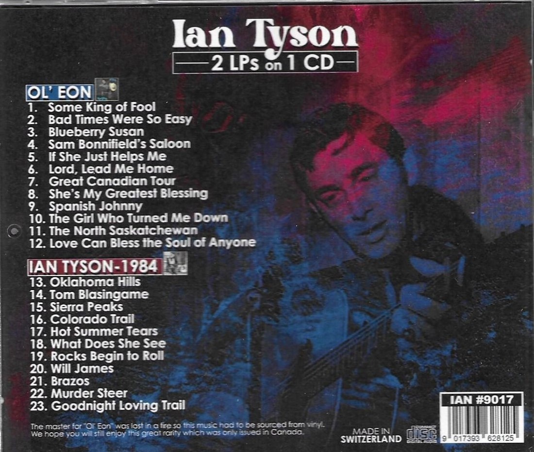 2 LPs on 1 CD - Ol' Eon/Ian Tyson 1984 - Click Image to Close