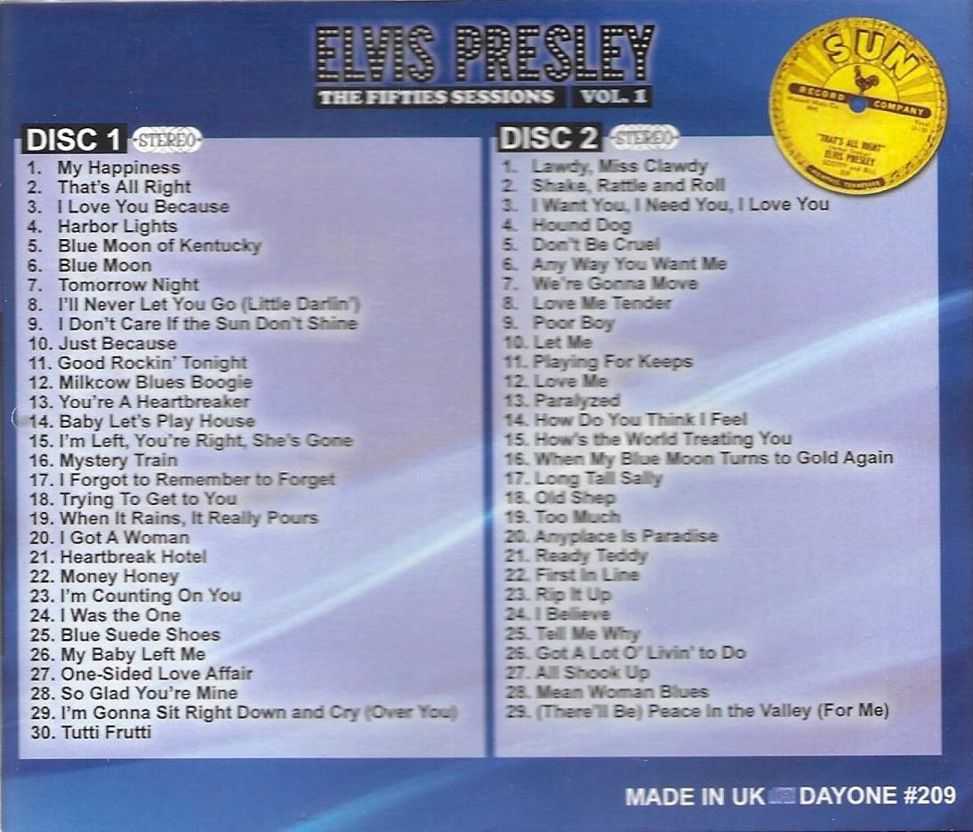 Fifties Sessions Vol. 1-Stereo Collection-59 cuts-2 CDs-100% Stereo (2 CD)