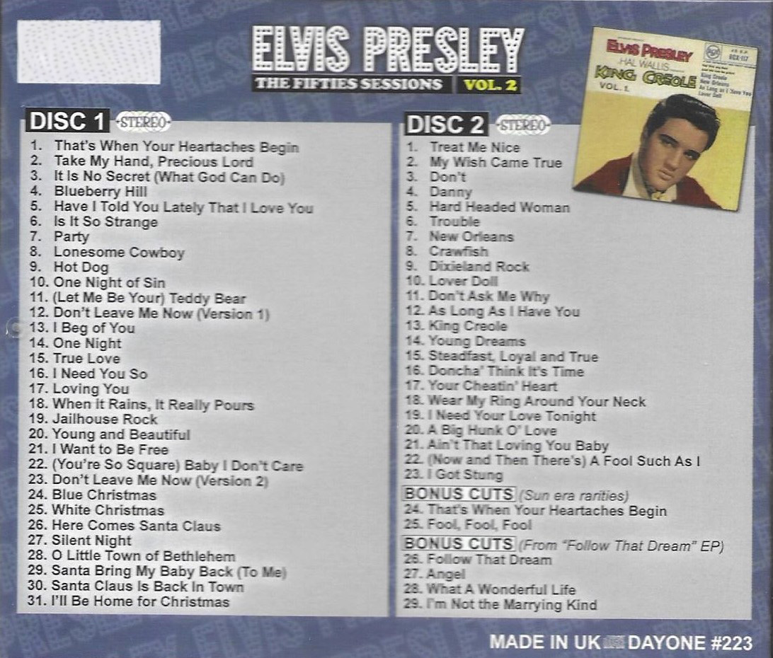 Fifties Sessions Vol. 2-Stereo Collection-60 cuts-2 CDs-100% Stereo (2 CD) - Click Image to Close