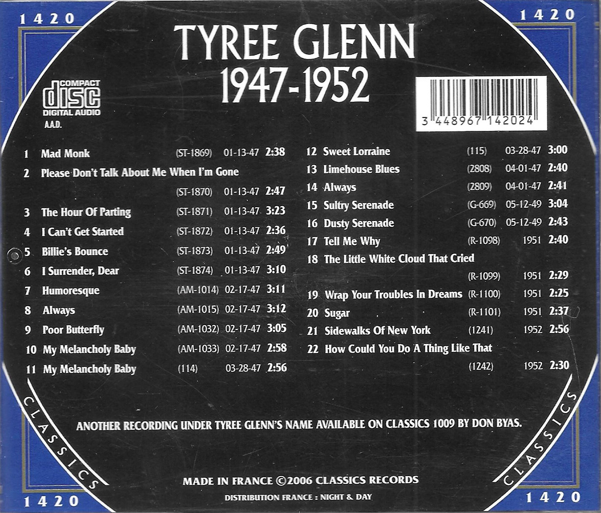 Chronological Tyree Glenn 1947-1952 - Click Image to Close