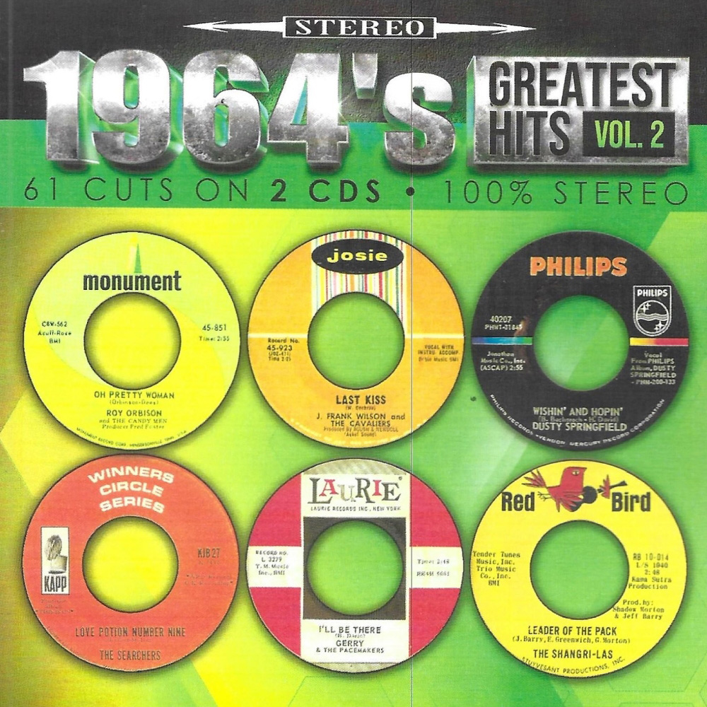 1964's Greatest Hits, Volume 2-61 Cuts-100% Stereo (2 CD)
