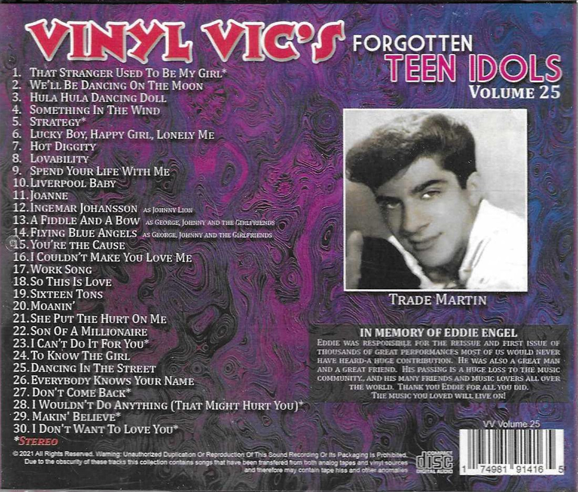 (image for) Vinyl Vic's Forgotten Teen Idols, Vol. 25