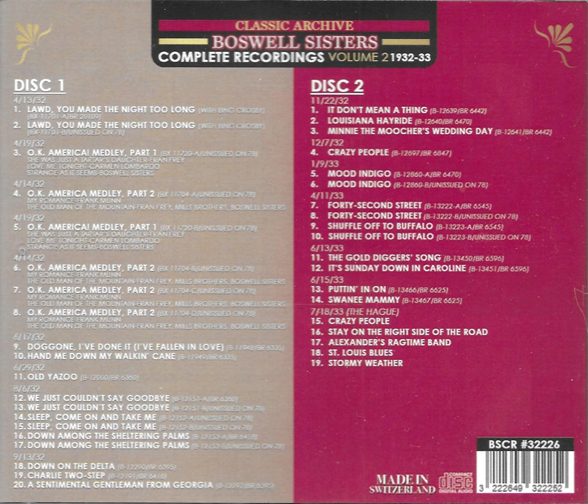 Complete Recordings, Vol. 2- 1932-33 - 36 Cuts (2 CD)