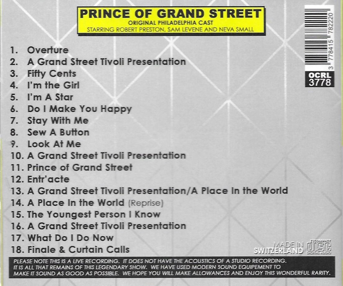 (image for) Prince of Grand Street