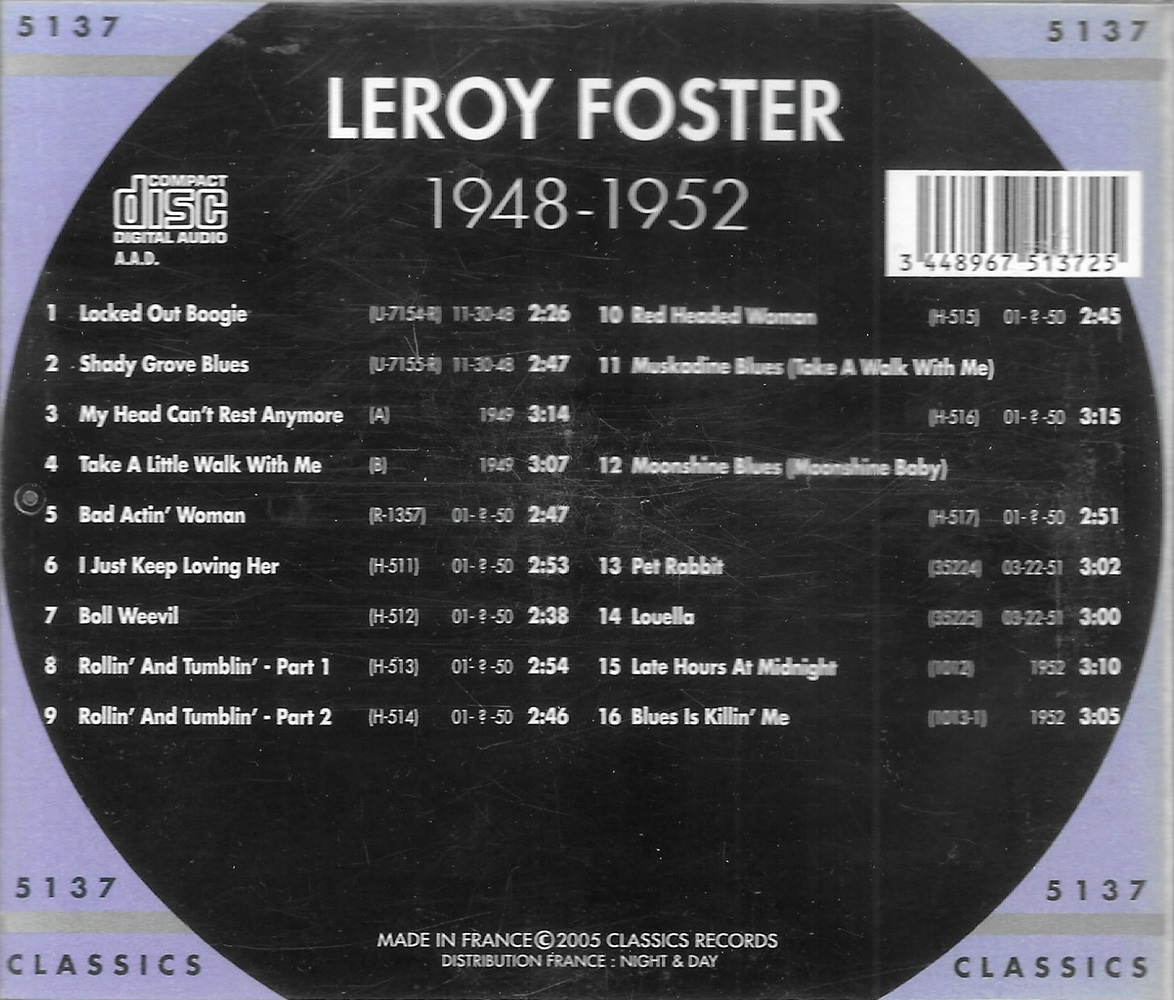 Chronological Leroy Foster 1948-1952 - Click Image to Close
