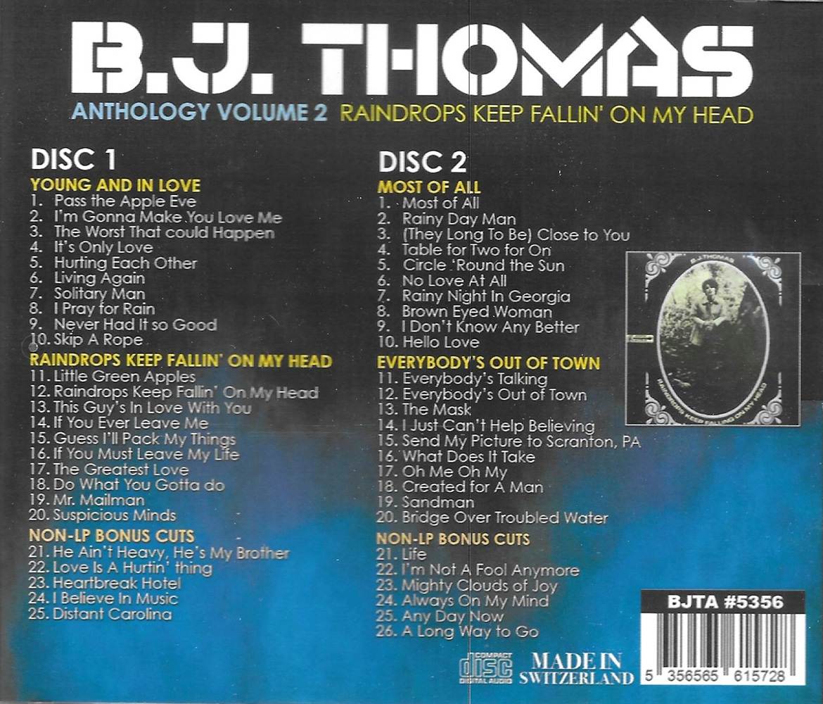 Anthology, Vol. 2- Raindrops Keep Fallin on My Head (2 CD)