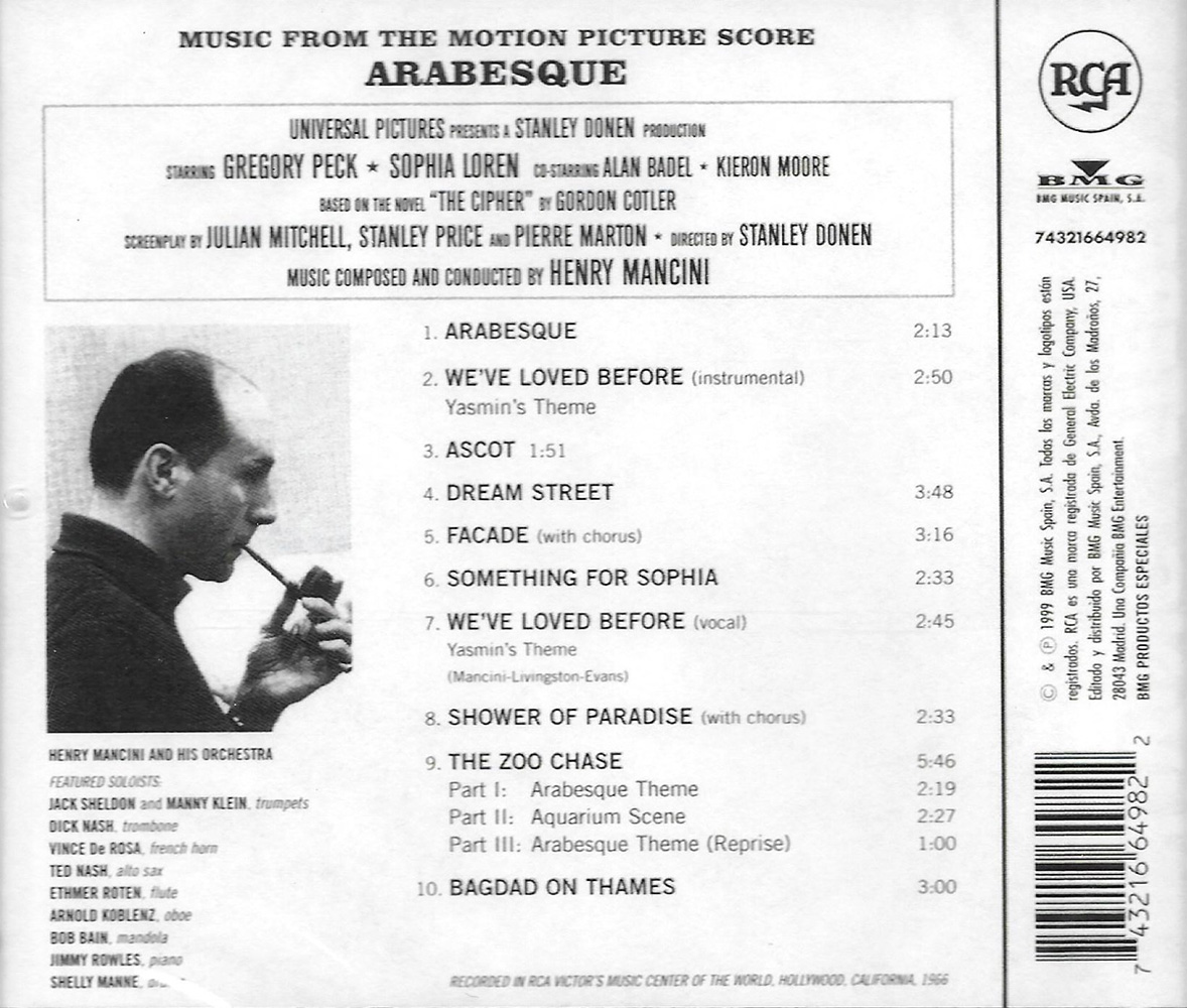 Arabesque (Music From The Film Score Composed & Conducted By Henry Mancini)