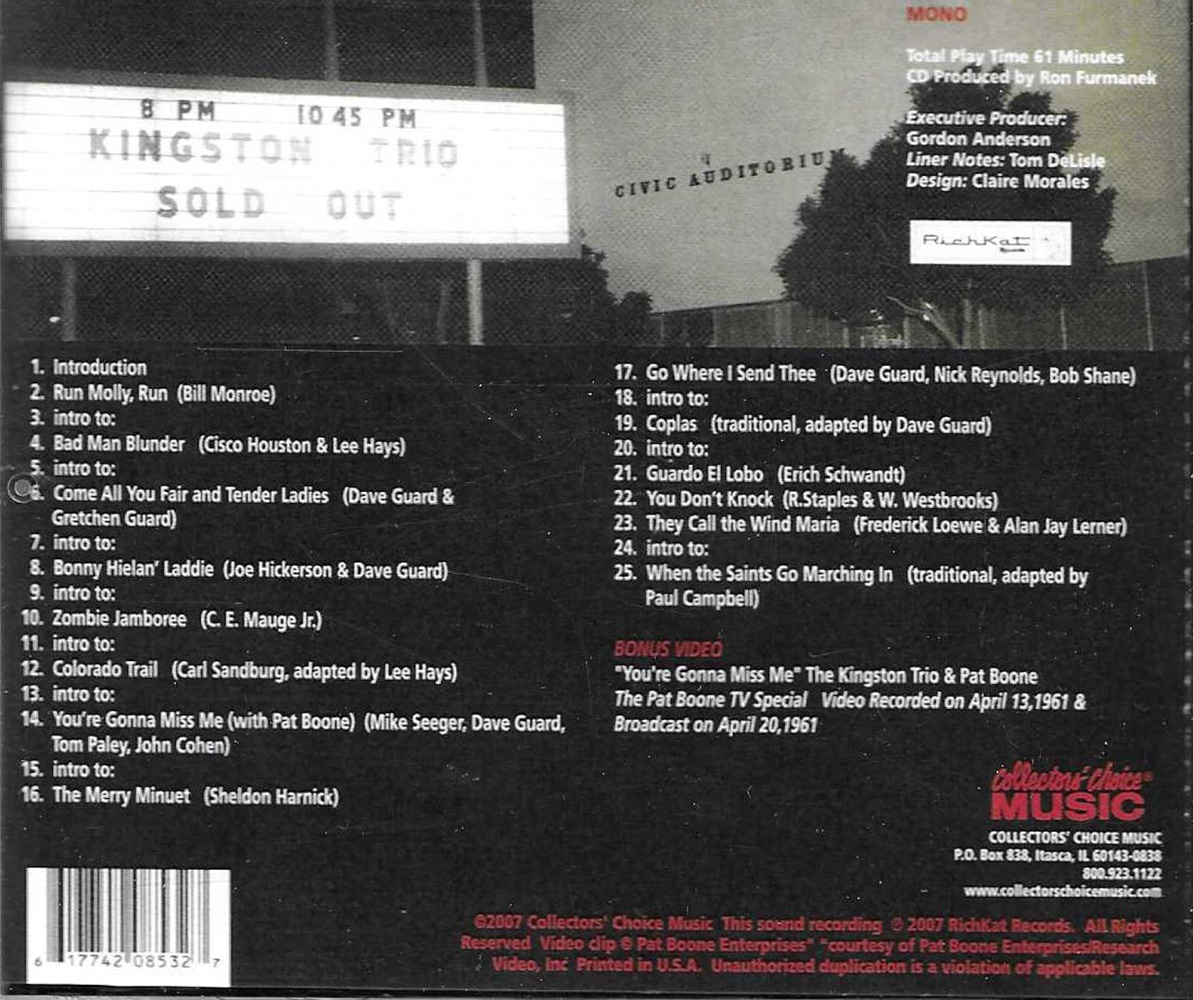 (image for) Live at the Santa Monica Civic Auditorium, April 21, 1961