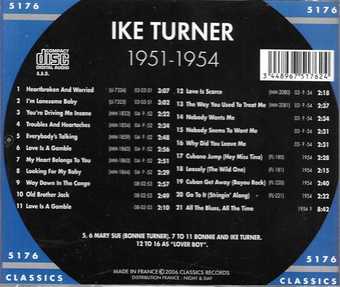 (image for) Chronological Ike Turner 1951-1954