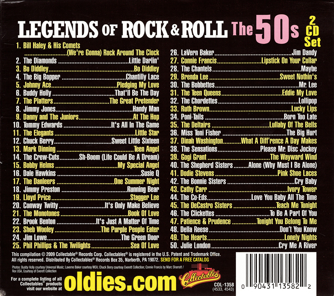 Legends Of Rock & Roll- The 50's (2 CD)