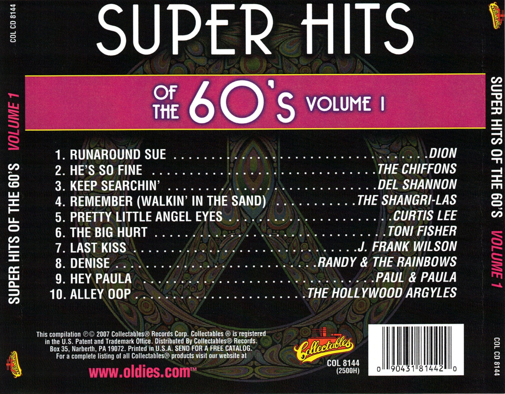 Super Hits Of The 60's, Volume 1